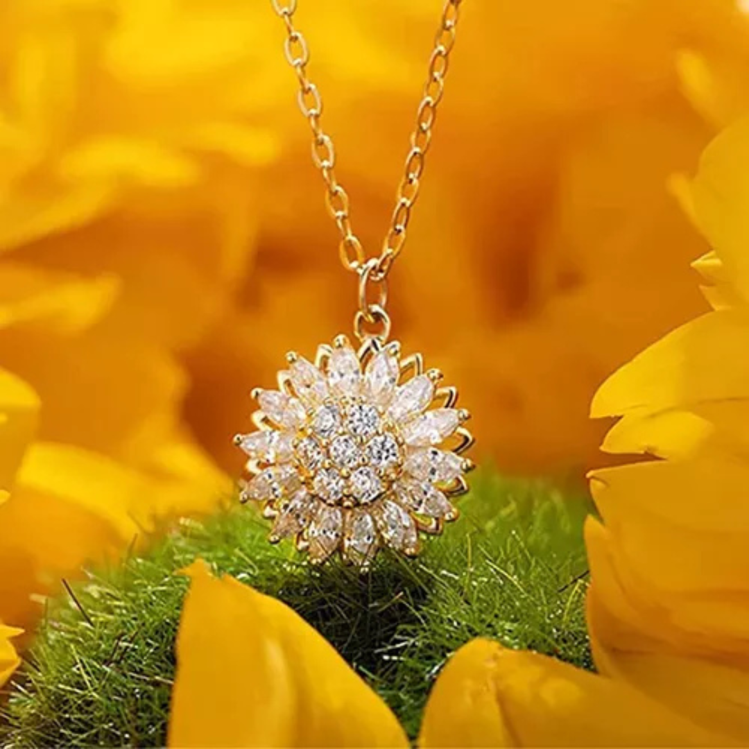 Collar De Girasol Giratorio